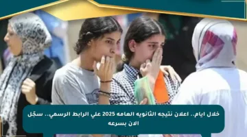 خلال أيام.. إعلان نتيجة الثانوية العامة 2025 على الرابط الرسمي.. سجّل الآن بسرعة